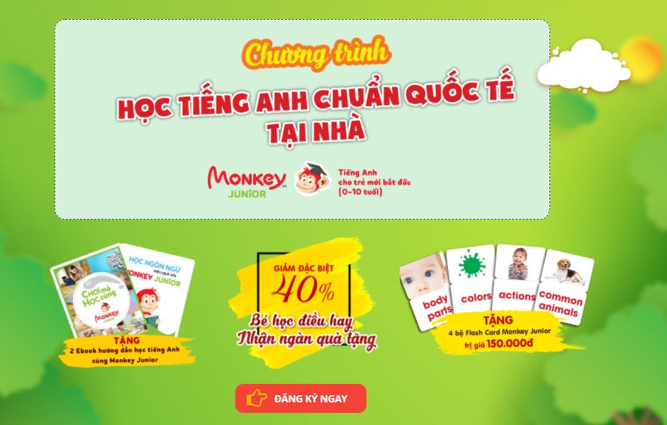 Phần mềm học tiếng anh Monkey Junior